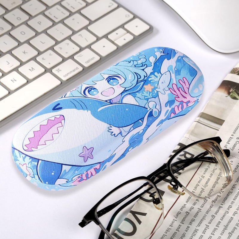 PERFECTSIGHT Store Hard Shell Eyeglasses Case, PU Leather Protective Glasses Case, Cute Eyeglass Case for Women Men Girls - Image 2